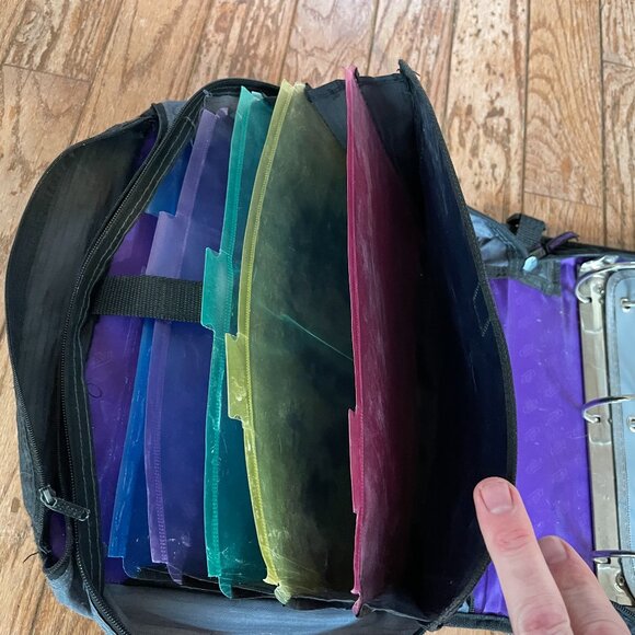 Case-It 3-Inch Zipper Storage Binder - Purple - Picture 3 of 4